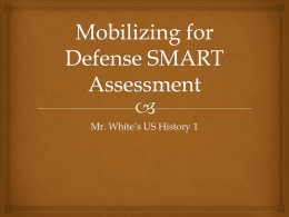 Mobilizing for Defense SMART Assessment