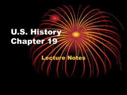 U.S. History Chapter 19