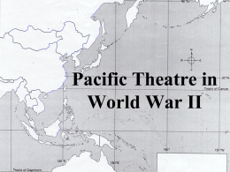 1944 WW 2 Pacific Stage