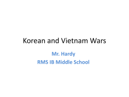 Korean and Vietnam Wars