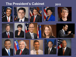 2015-Obama`s-Cabinet - Kenston Local Schools