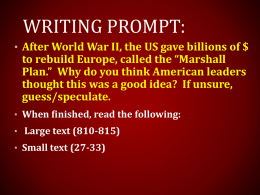 cold war prompt and definitions
