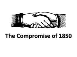 The Compromise of 1850