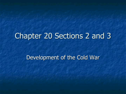 Chapter 20 Sections 2 and 3