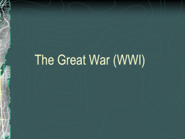 WWI PowerPoint Notes