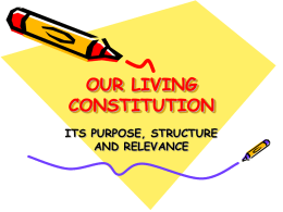 our living constitution