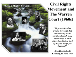 Civil Rights Movement and Conflict (1960s)