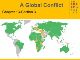 A Global Conflict