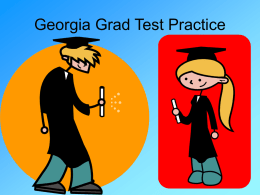 Georgia Grad Test Practice ppt