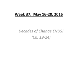 Week 37: May 16-20 - Central Bucks School District