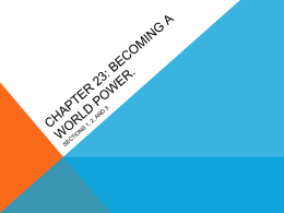 Chapter 23 Becoming a world power S1