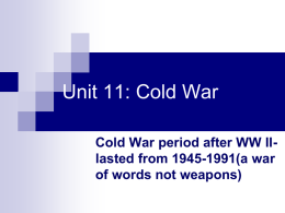 Cundari The Cold War