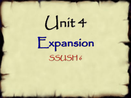SSUSH6 - Unit 4 Notes
