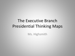 Presidential Thinking Mapsx