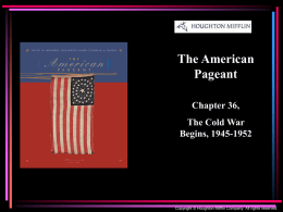 The American Pageant Chapter 36, The Cold War