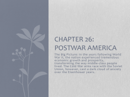 Chapter 26: Postwar America