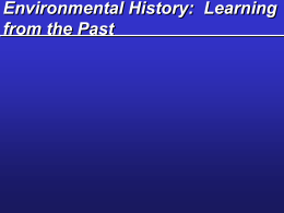 Environmental History (presentation)