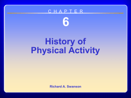 Physical activity professions