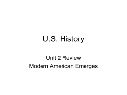Unit 2 Review - Moore Public Schools