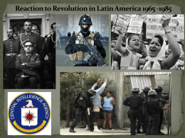 Reaction to Revolution in Contemporary Latin America