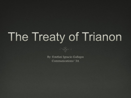 The Treaty of Trianon