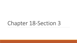Chapter 18 Section 3 - Bonneville High School