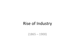 Rise of Industry - Mission High School