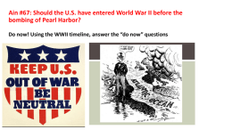 Ain #67: Should the U.S. have entered World War II before the