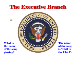 The Executive Branch.ppsx