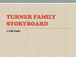 Turner Family Storyboard