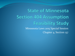 Presentation 3-18-16 - Minnesota Board of Water and Soil Resources