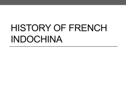History of French Indochina