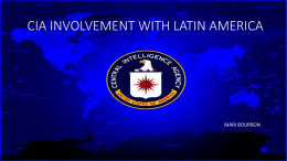 CIA Involvement with Latin America