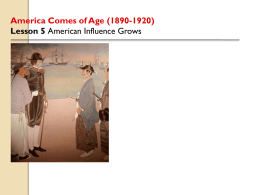 America Comes of Age (1890-1920)