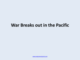 War breaks out in the Pacific (1941)