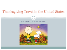 Thanksgiving Travel in the United States