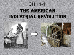 Industrial Revolution - Saugerties Central School