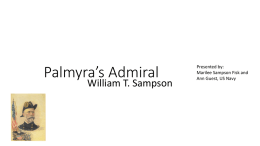 Palmyra`s Admiral William T. Sampson