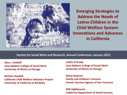 Innovations and - Center on Immigration and Child Welfare