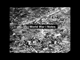 Click here for a Powerpoint on World War I.