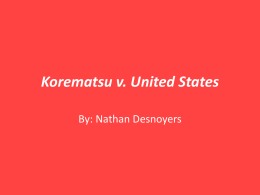 Korematsu v. United States
