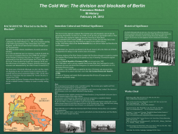 Power Point Poster: Berlin during the Cold War