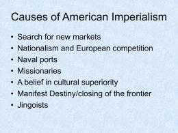Causes of American Imperialism