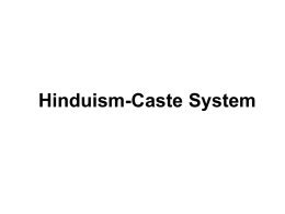 Hinduism-Caste System
