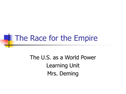 The Race for Empire