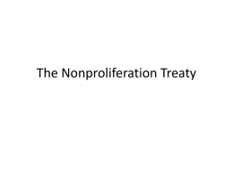 5. NPT - Teaching Nonproliferation