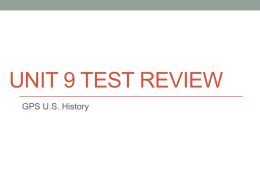 unit 9 gps u.s. history test reviewx