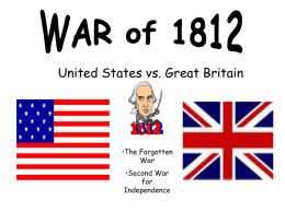 War of 1812 File - Northwest ISD Moodle