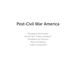 Post-Civil War America