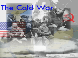 The Cold War - randallworldhistory